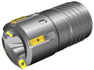 BTA留心砲鑽 Trepanning head with indexable inserts and guide pads 